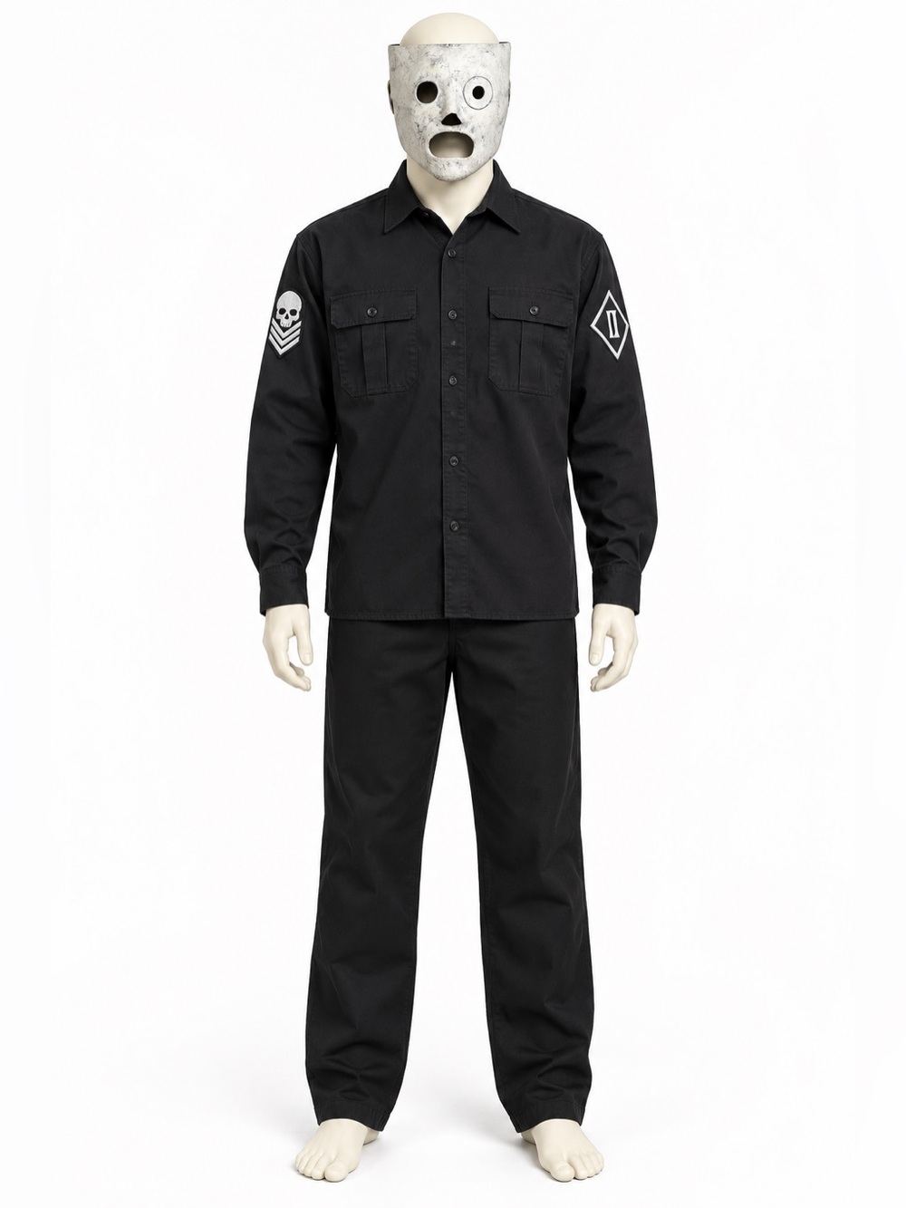 Slipknot Morbid Industries Military Uniform Costume Medium & Corey Style Mask